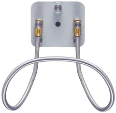 SuperKlean - Air & Water Hose Rack - Stainless Steel Bolts, Brass End Fittings & Aluminum Plate - Industrial Tool & Supply