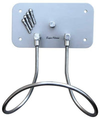 SuperKlean - Air & Water Hose Rack - Stainless Steel Plate, Bolts & Anchor Bolts - Industrial Tool & Supply