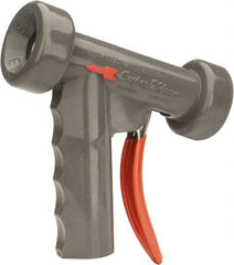 SuperKlean - Insulated, Stainless Steel Pistol Grip Spray Nozzle for 1/2" Pipe - Gray, 1/2 NPT - Industrial Tool & Supply
