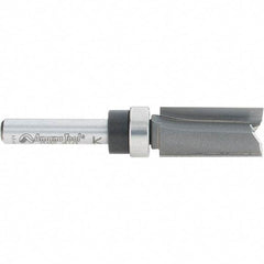 Amana Tool - 1/2" Cut Diam, 1" Length of Cut, 2 Flute Pattern-Cutting Edge Profile Router Bit - Carbide-Tipped, 1/4" Shank Diam, 2-1/2" OAL, Uncoated - Industrial Tool & Supply