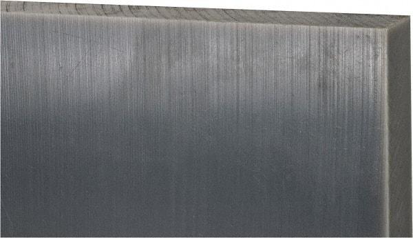 Made in USA - 1-1/2" Thick x 12" Wide x 1' Long, Polyethylene (UHMW) Sheet - Black, Oil-Filled Grade - Industrial Tool & Supply