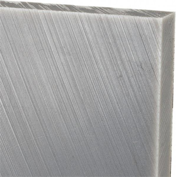 Made in USA - 1/2" Thick x 24" Wide x 2' Long, Polyethylene (UHMW) Sheet - Black, Oil-Filled Grade - Industrial Tool & Supply