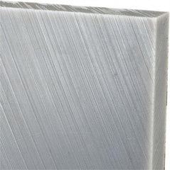 Made in USA - 1/2" Thick x 24" Wide x 3' Long, Polyethylene (UHMW) Sheet - Gray, Oil-Filled Grade - Industrial Tool & Supply