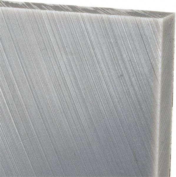 Made in USA - 1/2" Thick x 24" Wide x 4' Long, Polyethylene (UHMW) Sheet - Black, Oil-Filled Grade - Industrial Tool & Supply