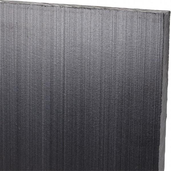 Made in USA - 1/4" Thick x 12" Wide x 1' Long, Polyethylene (UHMW) Sheet - Black, Antistatic Grade - Industrial Tool & Supply