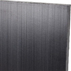 Made in USA - 1/4" Thick x 12" Wide x 1' Long, Polyethylene (UHMW) Sheet - Black, Antistatic Grade - Industrial Tool & Supply