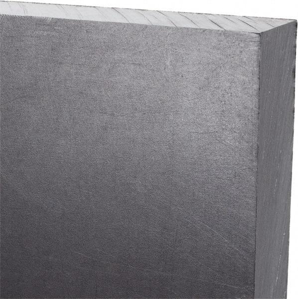 Made in USA - 3/4" Thick x 12" Wide x 1' Long, Polyethylene (UHMW) Sheet - Black, Antistatic Grade - Industrial Tool & Supply