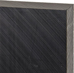 Made in USA - 1" Thick x 12" Wide x 1' Long, Polyethylene (UHMW) Sheet - Black, Antistatic Grade - Industrial Tool & Supply