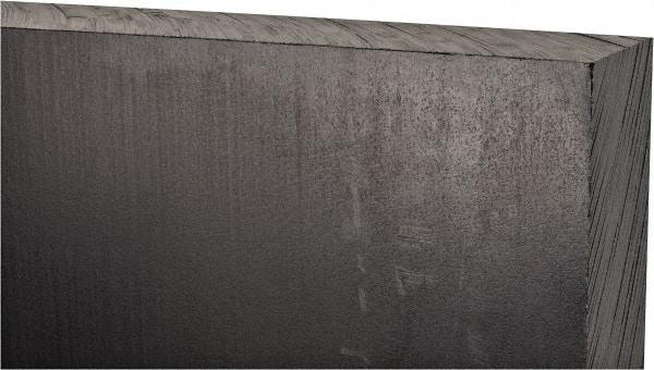 Made in USA - 1-1/2" Thick x 12" Wide x 1' Long, Polyethylene (UHMW) Sheet - Black, Antistatic Grade - Industrial Tool & Supply
