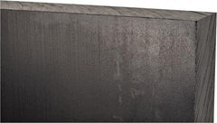 Made in USA - 1-1/2" Thick x 12" Wide x 1' Long, Polyethylene (UHMW) Sheet - Black, Antistatic Grade - Industrial Tool & Supply