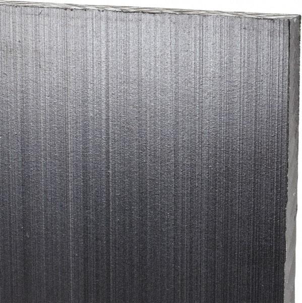 Made in USA - 1/4" Thick x 12" Wide x 2' Long, Polyethylene (UHMW) Sheet - Black, Antistatic Grade - Industrial Tool & Supply