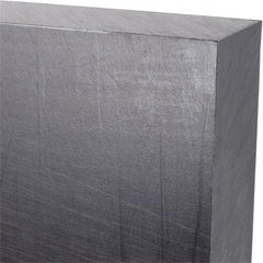 Made in USA - 1" Thick x 12" Wide x 2' Long, Polyethylene (UHMW) Sheet - Black, Antistatic Grade - Industrial Tool & Supply