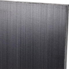 Made in USA - 1/4" Thick x 12" Wide x 3' Long, Polyethylene (UHMW) Sheet - Black, Antistatic Grade - Industrial Tool & Supply