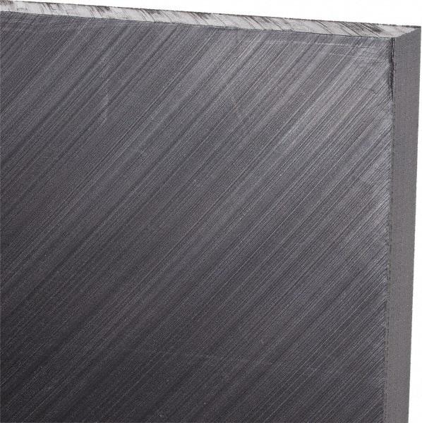 Made in USA - 3/8" Thick x 12" Wide x 3' Long, Polyethylene (UHMW) Sheet - Black, Antistatic Grade - Industrial Tool & Supply