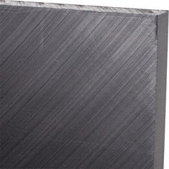 Made in USA - 3/8" Thick x 12" Wide x 3' Long, Polyethylene (UHMW) Sheet - Black, Antistatic Grade - Industrial Tool & Supply