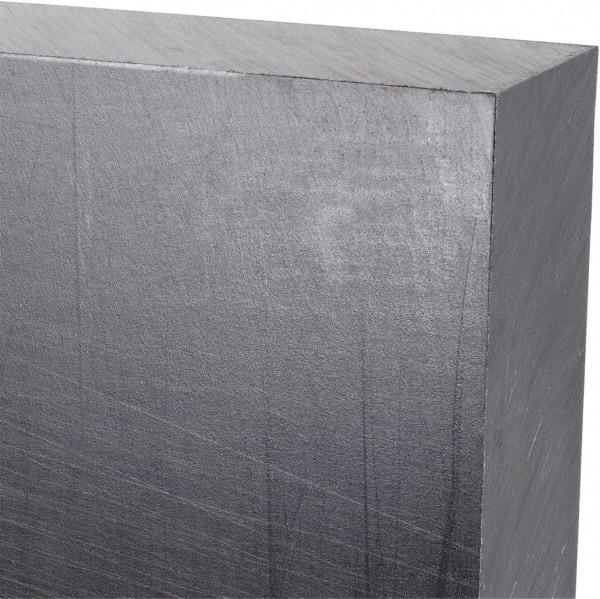 Made in USA - 1" Thick x 12" Wide x 3' Long, Polyethylene (UHMW) Sheet - Black, Antistatic Grade - Industrial Tool & Supply