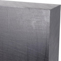 Made in USA - 1" Thick x 12" Wide x 3' Long, Polyethylene (UHMW) Sheet - Black, Antistatic Grade - Industrial Tool & Supply