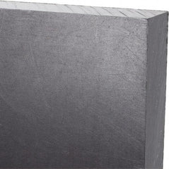 Made in USA - 3/4" Thick x 24" Wide x 2' Long, Polyethylene (UHMW) Sheet - Black, Antistatic Grade - Industrial Tool & Supply