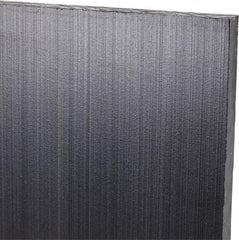 Made in USA - 1/4" Thick x 24" Wide x 3' Long, Polyethylene (UHMW) Sheet - Black, Antistatic Grade - Industrial Tool & Supply