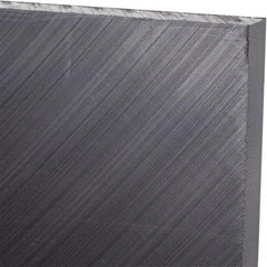 Made in USA - 3/8" Thick x 24" Wide x 3' Long, Polyethylene (UHMW) Sheet - Black, Antistatic Grade - Industrial Tool & Supply