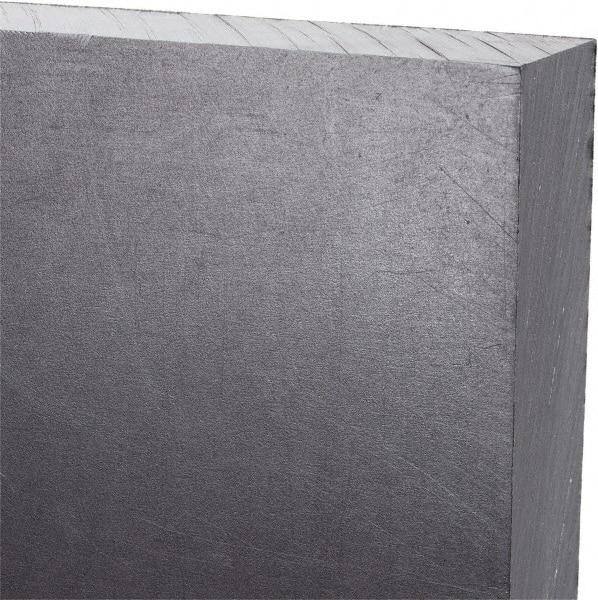 Made in USA - 3/4" Thick x 24" Wide x 3' Long, Polyethylene (UHMW) Sheet - Black, Antistatic Grade - Industrial Tool & Supply