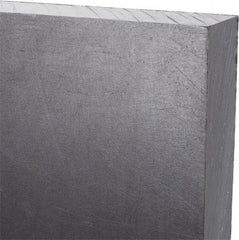 Made in USA - 3/4" Thick x 24" Wide x 3' Long, Polyethylene (UHMW) Sheet - Black, Antistatic Grade - Industrial Tool & Supply