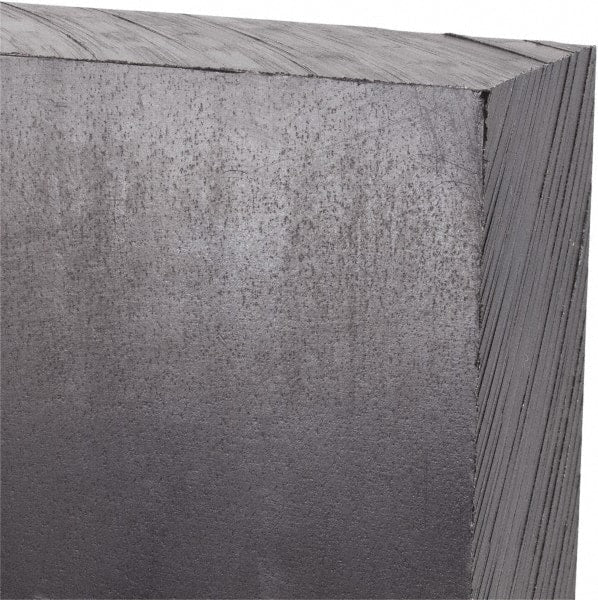 Made in USA - 3' x 24" x 1-1/2" Black Polyethylene (UHMW) Sheet - Industrial Tool & Supply