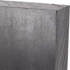 Made in USA - 3' x 24" x 1-1/2" Black Polyethylene (UHMW) Sheet - Industrial Tool & Supply