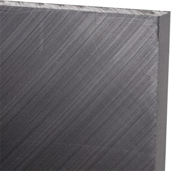 Made in USA - 3/8" Thick x 24" Wide x 4' Long, Polyethylene (UHMW) Sheet - Black, Antistatic Grade - Industrial Tool & Supply
