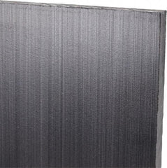 Made in USA - 1/4" Thick x 48" Wide x 5' Long, Polyethylene (UHMW) Sheet - Black, Antistatic Grade - Industrial Tool & Supply
