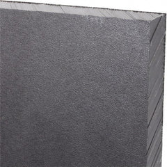 Made in USA - 1/2" Thick x 48" Wide x 5' Long, Polyethylene (UHMW) Sheet - Black, Antistatic Grade - Industrial Tool & Supply