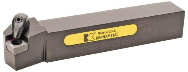 Kennametal - DSKN, Left Hand Cut, 15° Lead Angle, 25mm Shank Height x 25mm Shank Width, Negative Rake Indexable Turning Toolholder - 150mm OAL, SN..1204.. Insert Compatibility, Series Kenclamp - Industrial Tool & Supply