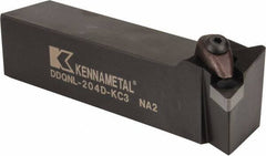Kennametal - DDQN, Left Hand Cut, 27.5° Lead Angle, 1-1/4" Shank Height x 1-1/4" Shank Width, Negative Rake Indexable Turning Toolholder - 6" OAL, DN..43. Insert Compatibility, Series Kenclamp - Industrial Tool & Supply