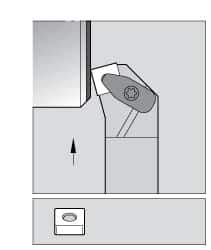 Kennametal - DSKN, Right Hand Cut, 15° Lead Angle, 1" Shank Height x 1" Shank Width, Negative Rake Indexable Turning Toolholder - 5" OAL, SN..43. Insert Compatibility, Series Kenclamp - Industrial Tool & Supply