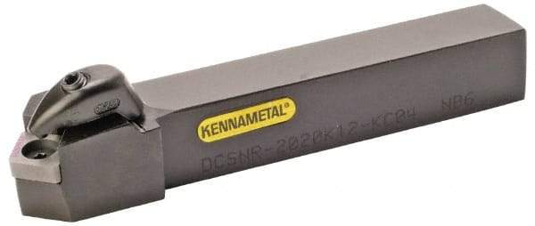 Kennametal - DCSN, Left Hand Cut, 45° Lead Angle, 25mm Shank Height x 25mm Shank Width, Negative Rake Indexable Turning Toolholder - 150mm OAL, CN..1204.. Insert Compatibility, Series Kenclamp - Industrial Tool & Supply