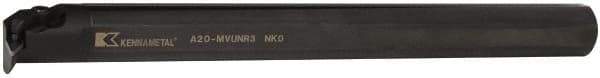 Kennametal - 43.31mm Min Bore Diam, 355.6mm OAL, 1-1/4" Shank Diam, A-MVUN Indexable Boring Bar - VN.. Insert, Screw or Clamp Holding Method - Industrial Tool & Supply