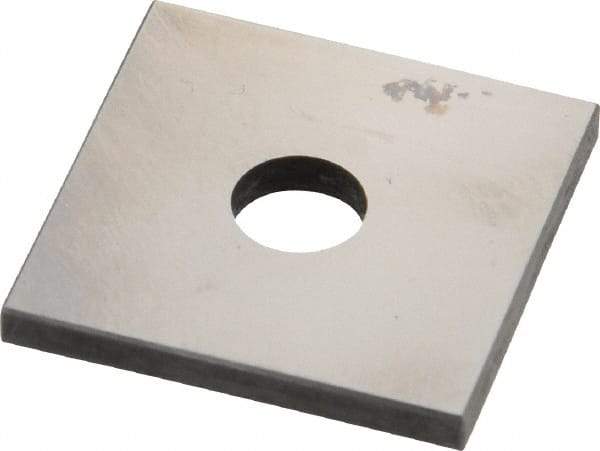 Value Collection - 0.1006" Square Steel Gage Block - Accuracy Grade 0, Includes NIST Traceability Certification - Industrial Tool & Supply