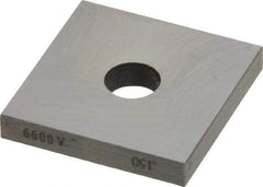 Value Collection - 0.15" Square Steel Gage Block - Accuracy Grade 0, Includes NIST Traceability Certification - Industrial Tool & Supply