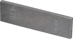 Value Collection - 0.053" Rectangular Steel Gage Block - Accuracy Grade 0 - Industrial Tool & Supply