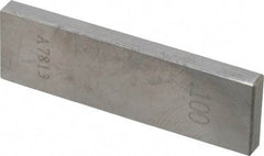 Value Collection - 0.1" Rectangular Steel Gage Block - Accuracy Grade 0, Includes NIST Traceability Certification - Industrial Tool & Supply