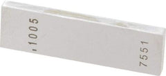 Value Collection - 0.1005" Rectangular Steel Gage Block - Accuracy Grade 0, Includes NIST Traceability Certification - Industrial Tool & Supply