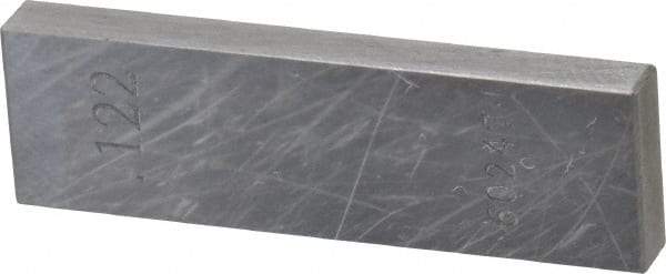 Value Collection - 0.122" Rectangular Steel Gage Block - Accuracy Grade 0, Includes NIST Traceability Certification - Industrial Tool & Supply