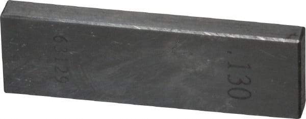 Value Collection - 0.13" Rectangular Steel Gage Block - Accuracy Grade 0, Includes NIST Traceability Certification - Industrial Tool & Supply