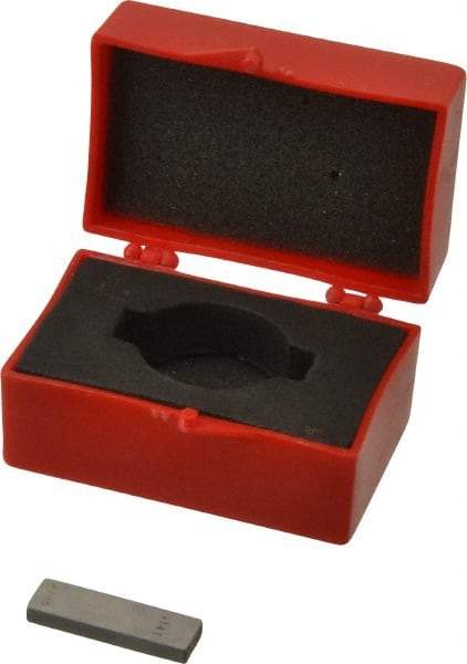 Value Collection - 0.141" Rectangular Steel Gage Block - Accuracy Grade 0, Includes NIST Traceability Certification - Industrial Tool & Supply