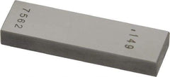 Value Collection - 0.149" Rectangular Steel Gage Block - Accuracy Grade 0, Includes NIST Traceability Certification - Industrial Tool & Supply