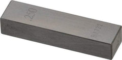 Value Collection - 0.25" Rectangular Steel Gage Block - Accuracy Grade 0, Includes NIST Traceability Certification - Industrial Tool & Supply