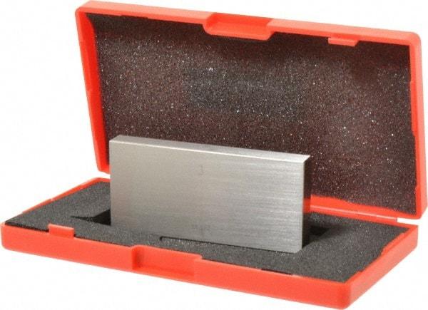 Value Collection - 3" Rectangular Steel Gage Block - Accuracy Grade 0, Includes NIST Traceability Certification - Industrial Tool & Supply