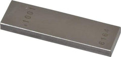 Value Collection - 0.1001" Rectangular Steel Gage Block - Accuracy Grade AS-1, Includes NIST Traceability Certification - Industrial Tool & Supply