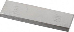 Value Collection - 0.102" Rectangular Steel Gage Block - Accuracy Grade AS-1, Includes NIST Traceability Certification - Industrial Tool & Supply