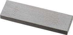 Value Collection - 0.106" Rectangular Steel Gage Block - Accuracy Grade AS-1, Includes NIST Traceability Certification - Industrial Tool & Supply